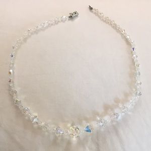 Clear crystal necklace